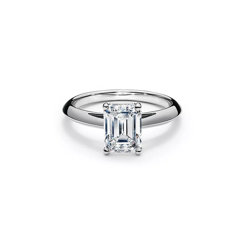 Paragon Emerald Cut Diamond Engagement Ring - Image 3